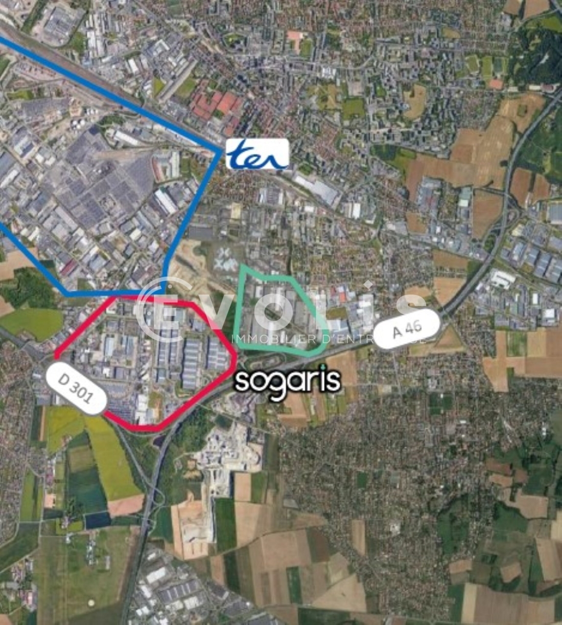 Photo 2 – location Entrepôts / activités	MIONS (69780)