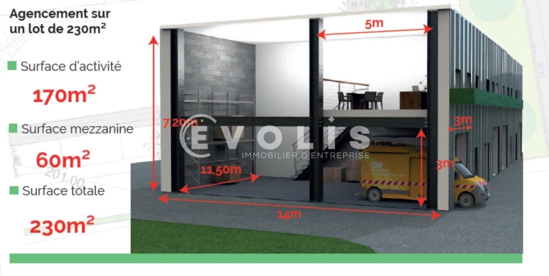 Photo 5 – location Entrepôts / activités	TIGNIEU JAMEYZIEU (38230)