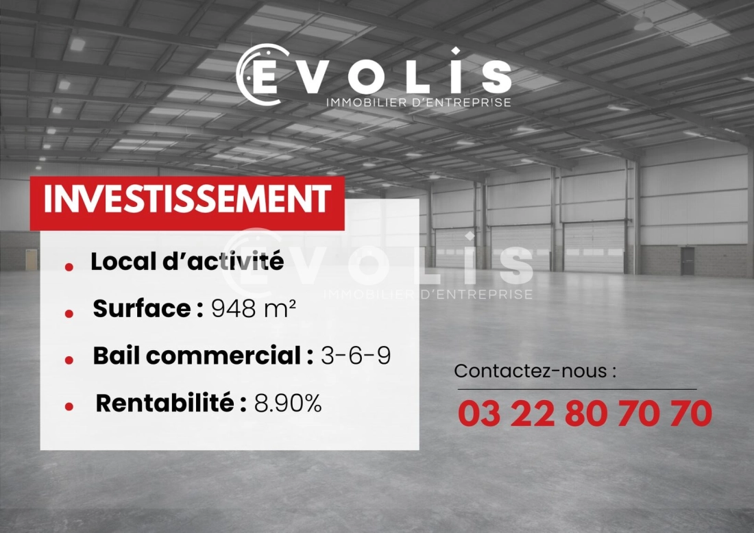 Photo 1 – vente Entrepôts / activités	AMIENS (80000)