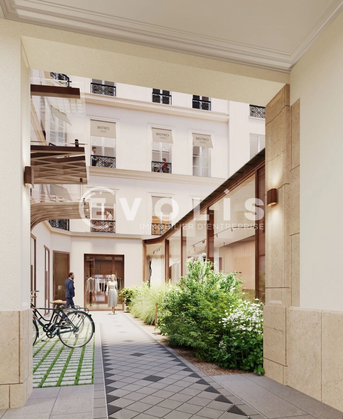 Photo 2 – location Locaux commerciaux	PARIS (75008)