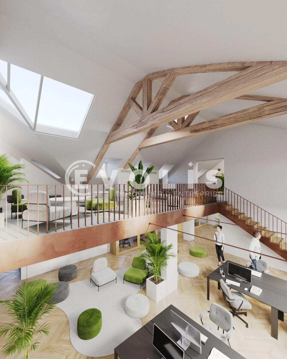 Photo 1 – location Locaux commerciaux	PARIS (75008)