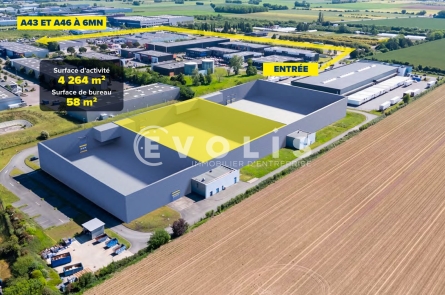 Photo 1 – location Entrepôts / activités	SAINT PRIEST (69800)