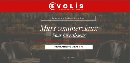 Photo 1 – vente Locaux commerciaux	BAYONNE (64100)